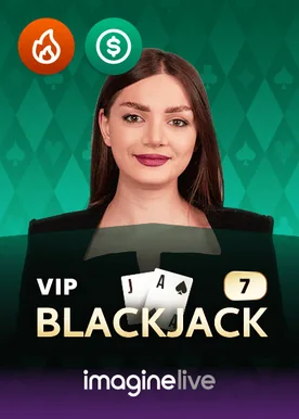 VIP Blackjack 7 Imagine Live live dealer table by Live tables at Lucky 7
